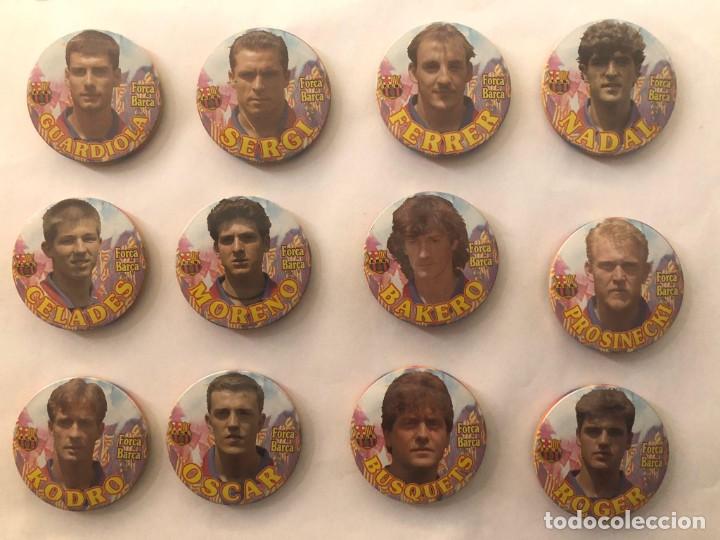 Collezionismo sportivo: LOTE DE 12 PINS FORCA BARCA - FBC -ANTIGUO - BARCELONA - GUARDIOLA SERGI FERRER NADAL BAKERO KODRO