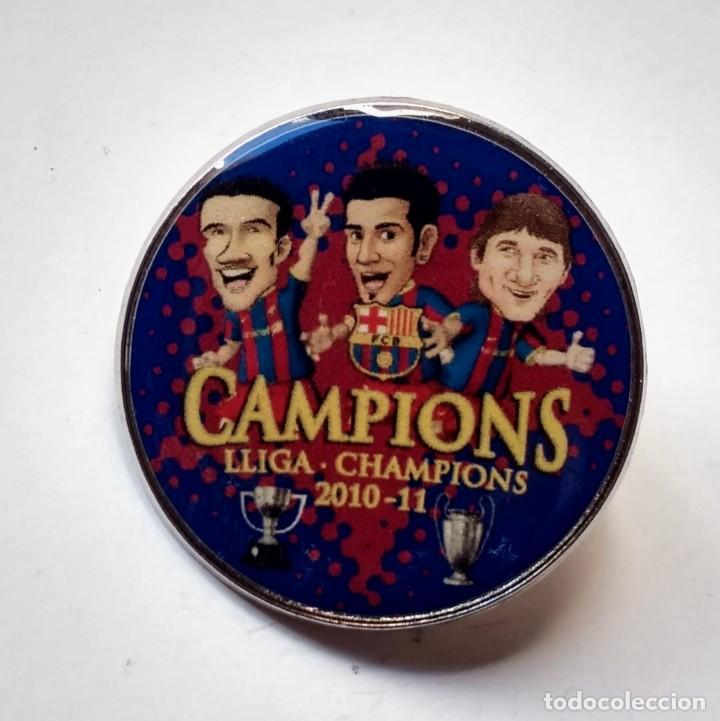 Sammelleidenschaft Sport: PIN BARCA BAR&Ccedil;A TOONS- BARCELONA- CAMPEON LIGA Y CHAMPIONS 2010 2011 MESSI - PEDRO - VILLA