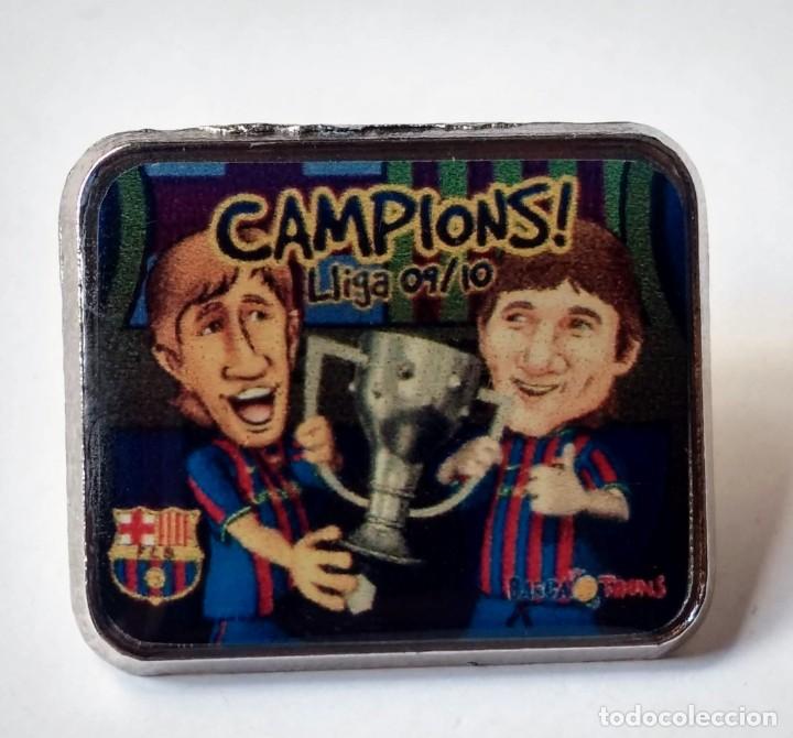 Coleccionismo deportivo: PIN BARCA BAR&Ccedil;A TOONS- BARCELONA 2009 2010 CAMPEON DE LIGA - CAMPIONS - LEO MESSI