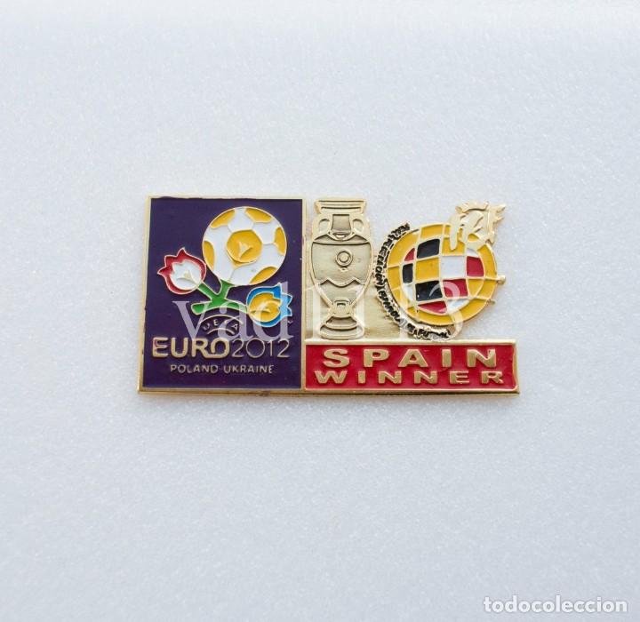 Collezionismo sportivo: PINS FUTBOL CAMPEONATO DE EUROPA- EURO 2012 Campe&oacute;n de Espa&ntilde;a