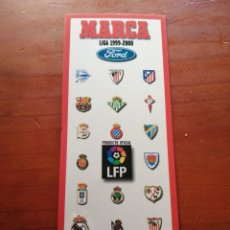Coleccionismo deportivo: PINS PIN MARCA LIGA 1999 2000 REAL MADRID CON CARTON PARA GUARDAR COLECCION. Lote 354719343