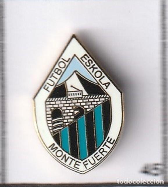 Sammelleidenschaft Sport: Pin de Futbol Montefuerte Futbol Eskola Arrigorriaga Bilbao Bizkaia Vizcaya