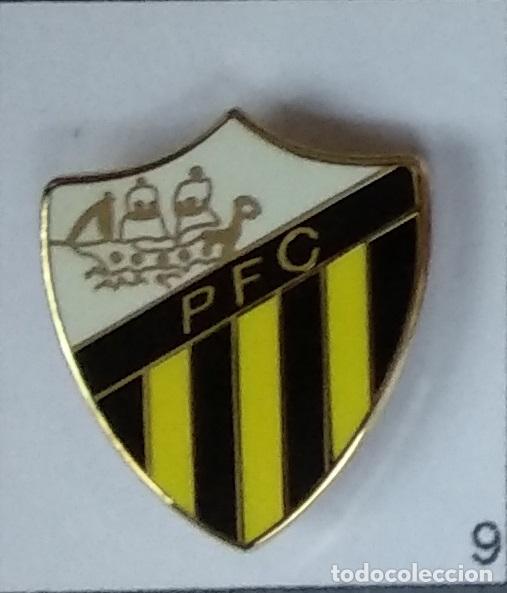 Colecionismo desportivo: Pin de futbol del Club Portugalete FC Escudo a&ntilde;os 20 Bizkaia Vizcaya