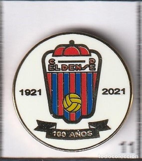Coleccionismo deportivo: Pin de Futbol CD Eldense Centenario Elda Alicante