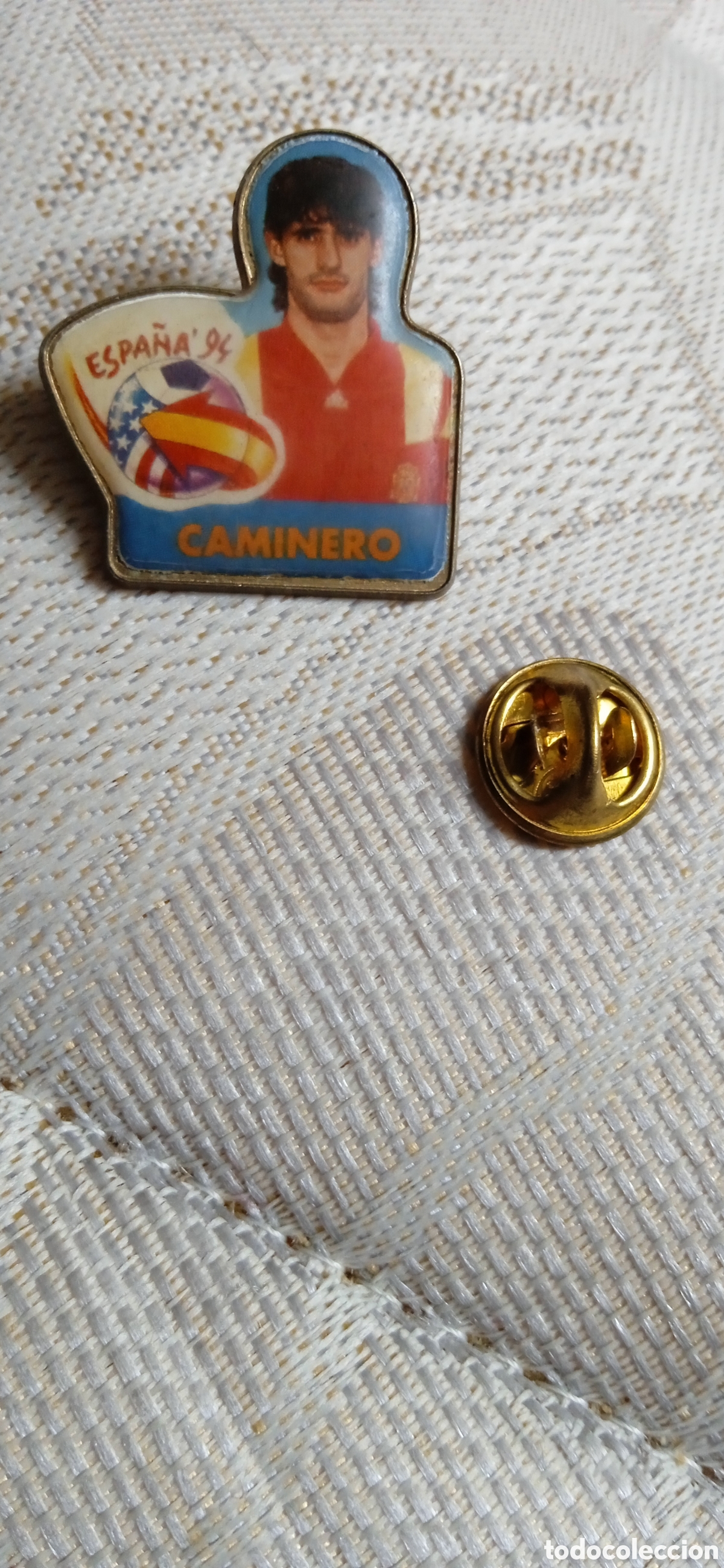 Collezionismo sportivo: PIN CAMINERO SELECCI&Oacute;N ESPA&Ntilde;OLA ESPA&Ntilde;A 1994 F&Uacute;TBOL CHAMBURCY ATHLETICO MADRID