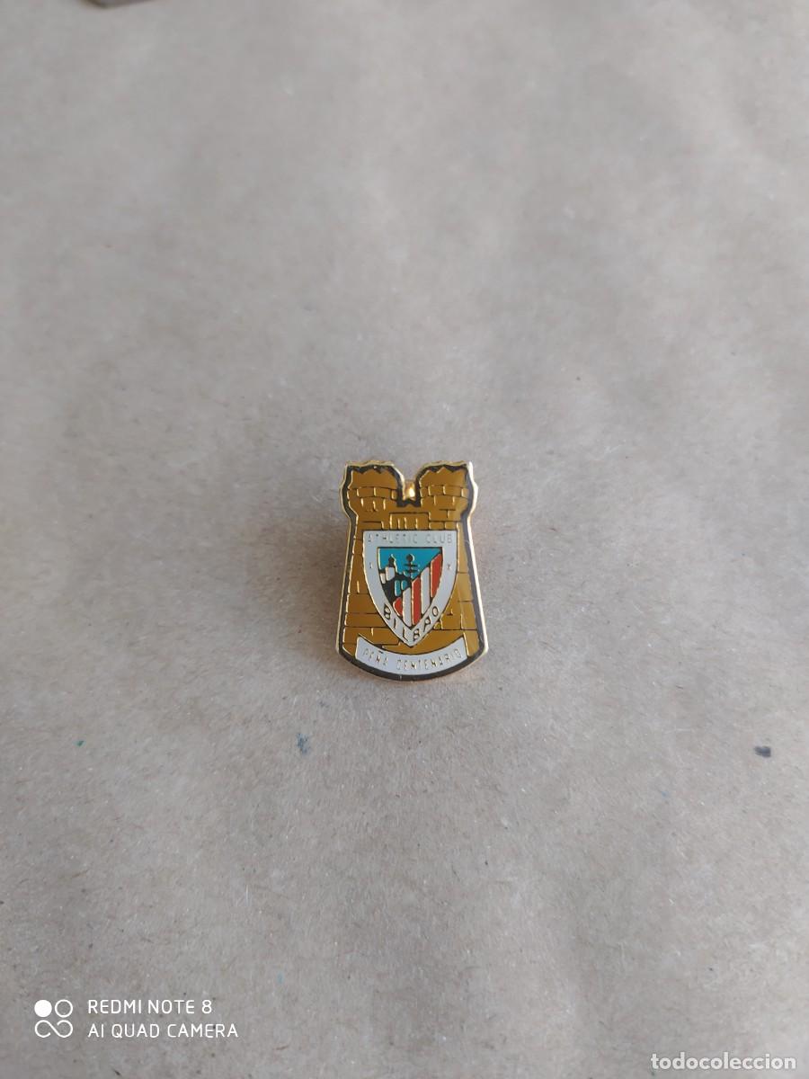 Coleccionismo deportivo: PIN ATHLETIC DE BILBAO PIN PE&Ntilde;A CENTENARIO - Foto 1