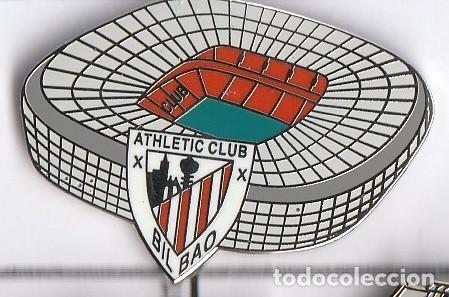 Coleccionismo deportivo: Pin de Futbol Estadio y escudo Athletic Club De Bilbao San Mames
