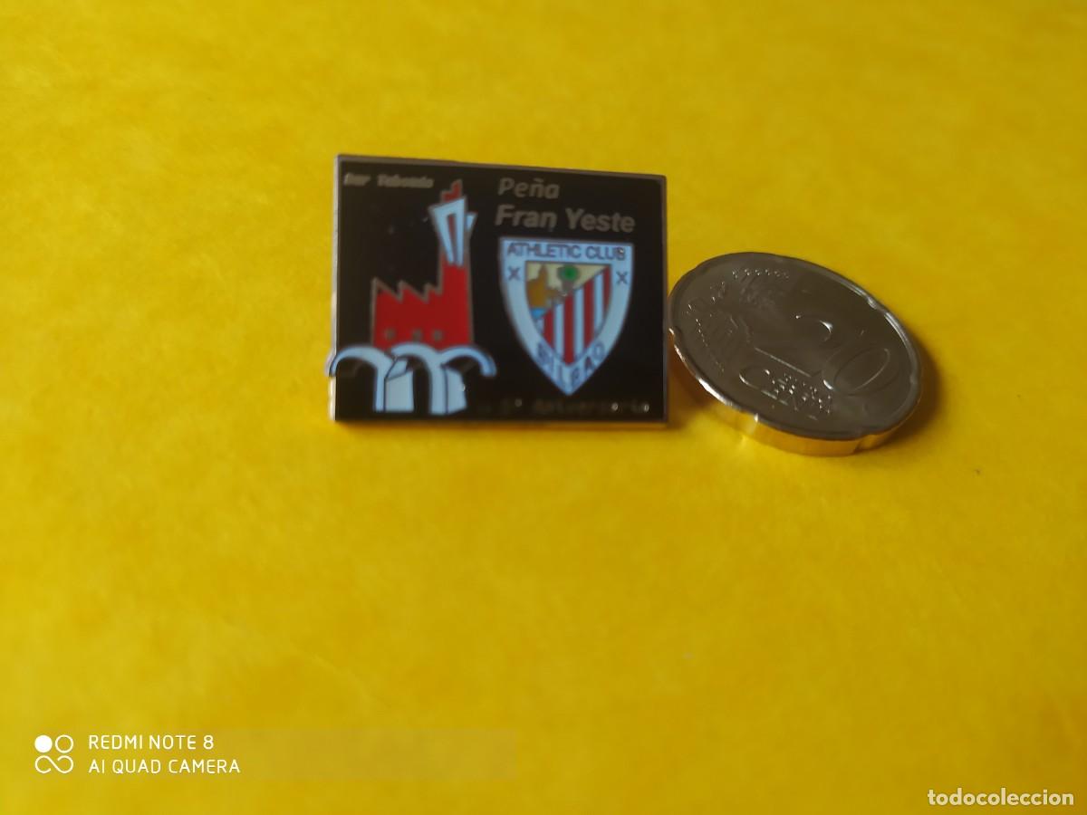 Collezionismo sportivo: PIN ATHLETIC DE BILBAO PIN PE&Ntilde;A FRAN YESTE 5&ordm; ANIVERSARIO PIN FOOT-BALL
