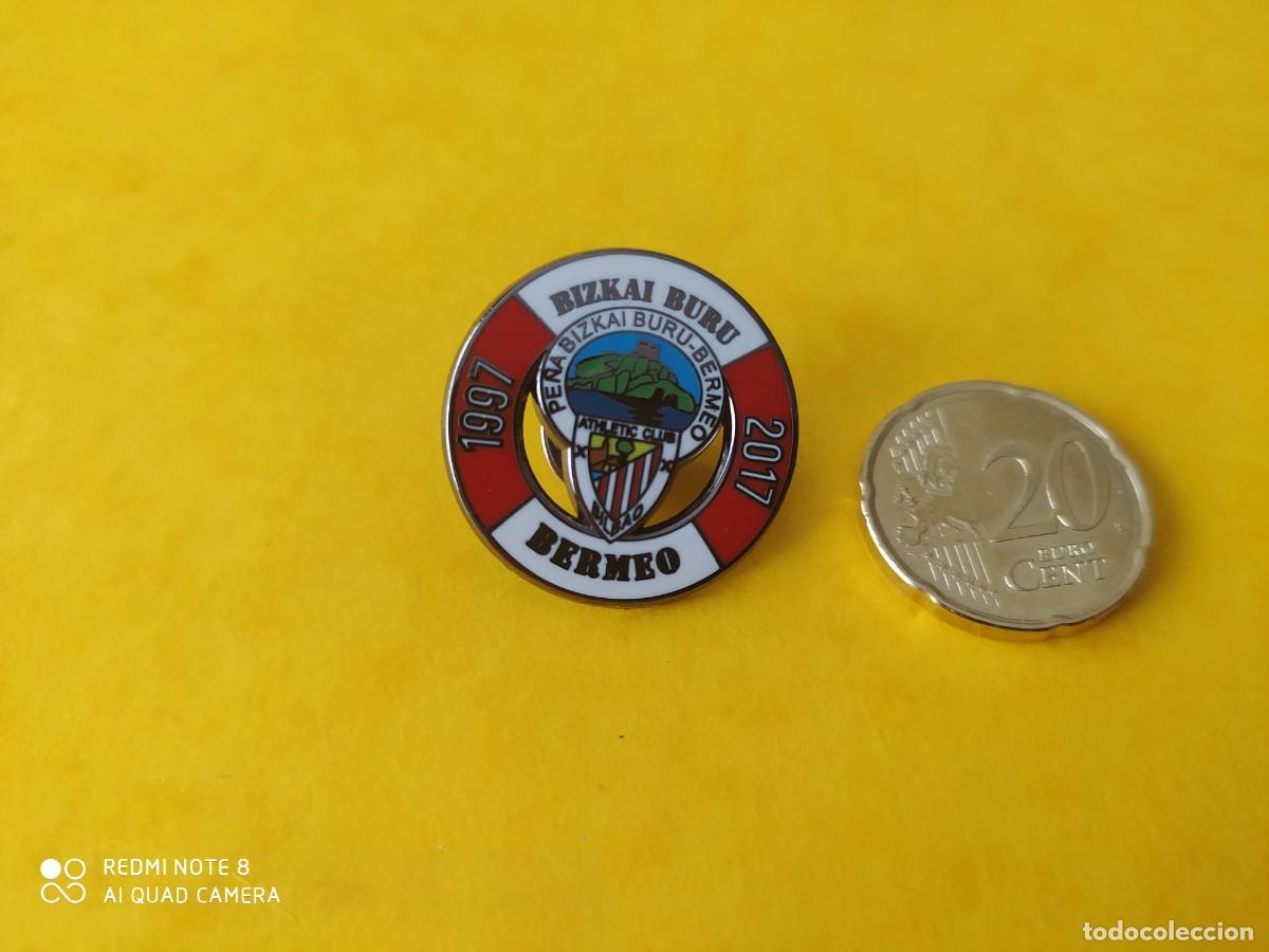 Collezionismo sportivo: ATHLETIC DE BILBAO PIN PE&Ntilde;A BIZKAI BURU BERMEO 2017