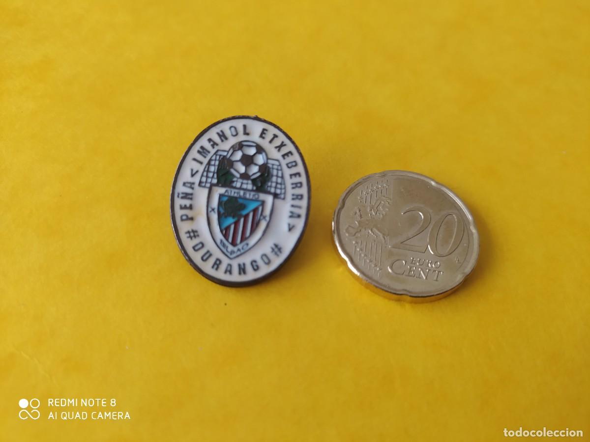 Collezionismo sportivo: ATHLETIC DE BILBAO PIN PE&Ntilde;A IMANOL ETXBERRIA DURANGO