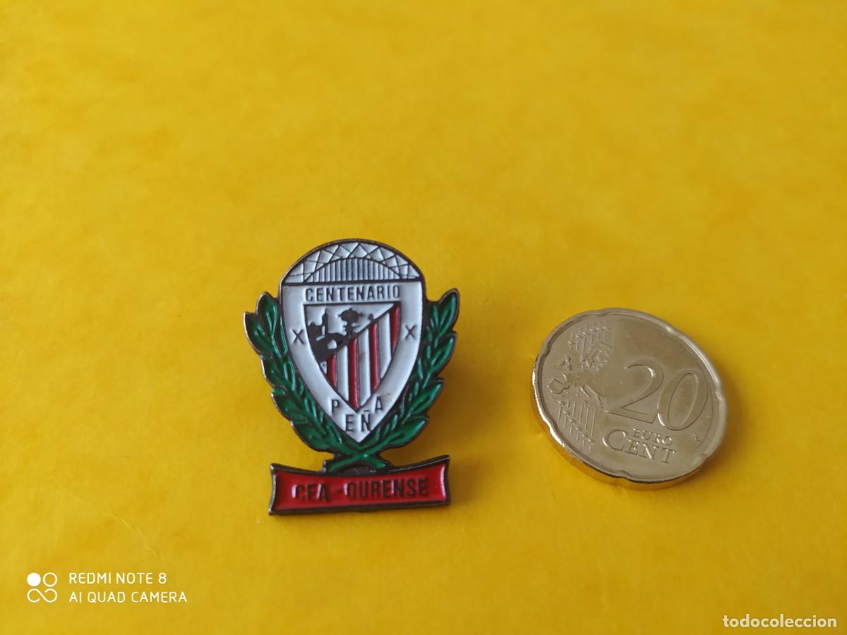 Coleccionismo deportivo: ATHLETIC DE BILBAO PIN PE&Ntilde;A CENTENARIO CEA OURENSE - Foto 1