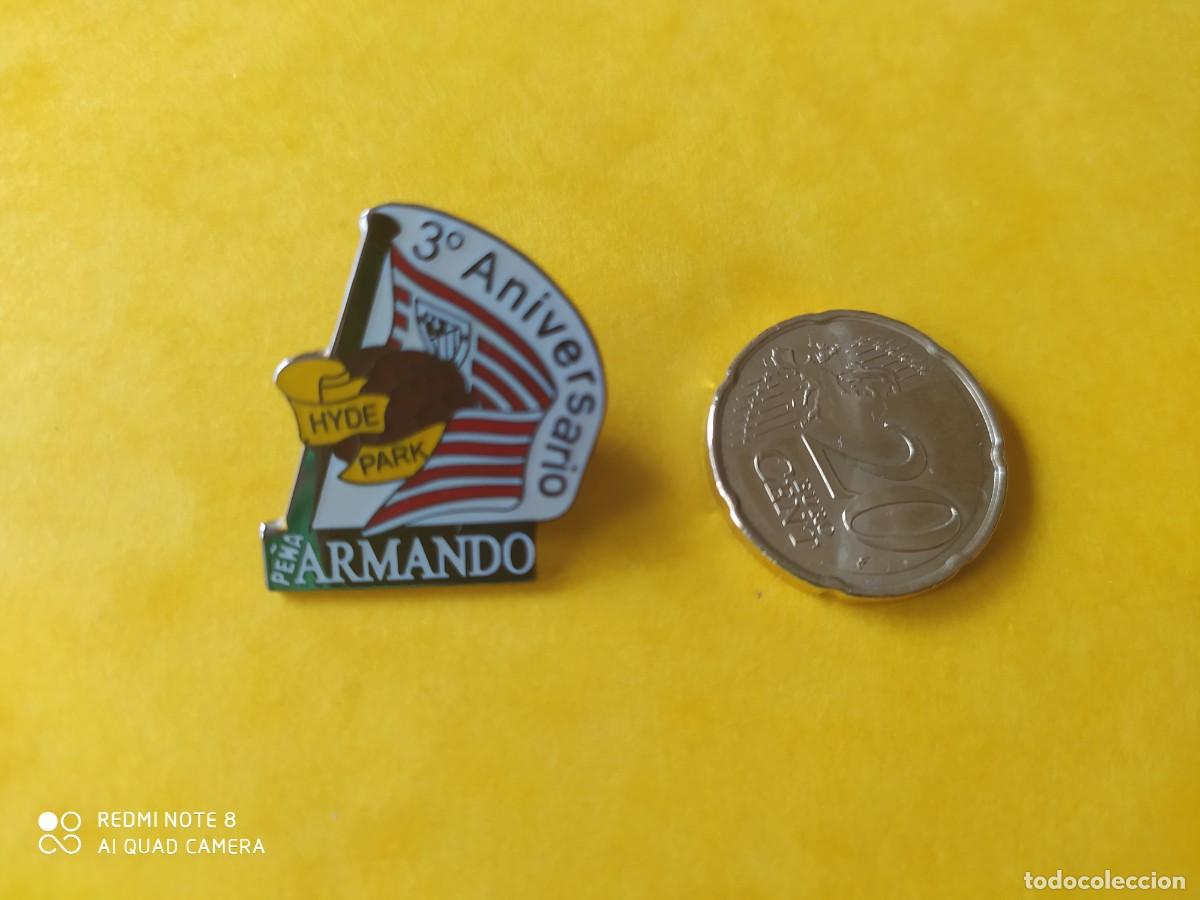 Collezionismo sportivo: ATHLETIC DE BILBAO PIN PE&Ntilde;A ARMANDO 3&ordm; ANIVERSARIO HYDE PARK