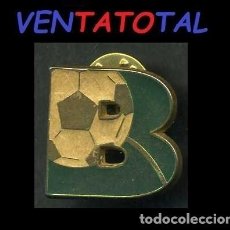 Coleccionismo deportivo: ANTIGUO PIN BARCELONA EQUIPO DE FUTBOL EL BARSA ENICIL B DE BARSA MEDIDA 2,1 X 2 CENTIMETROS