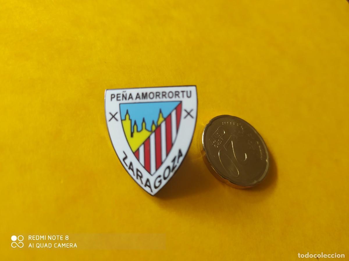 Collezionismo sportivo: PIN ATHLETIC DE BILBAO PIN PE&Ntilde;A AMORRORTU ZARAGOZA