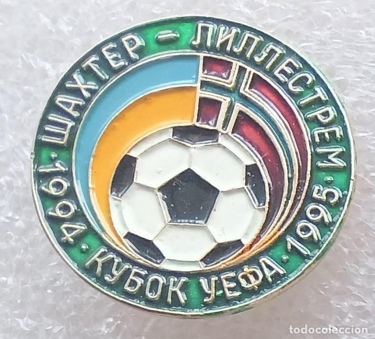 Coleccionismo deportivo: PIN SHAKHTAR DONETSK UCRANIA - LILLESTROM 1994-95 INSIGNIA METAL BADGE DISTINTIVI SPE51