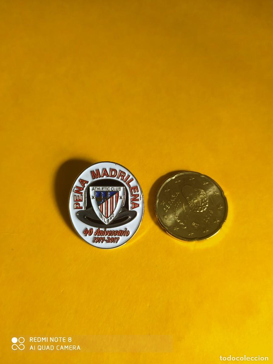 Collezionismo sportivo: PIN ATHLETIC BILBAO PE&Ntilde;A MADRILE&Ntilde;A 40 ANIVERSARIO P-3
