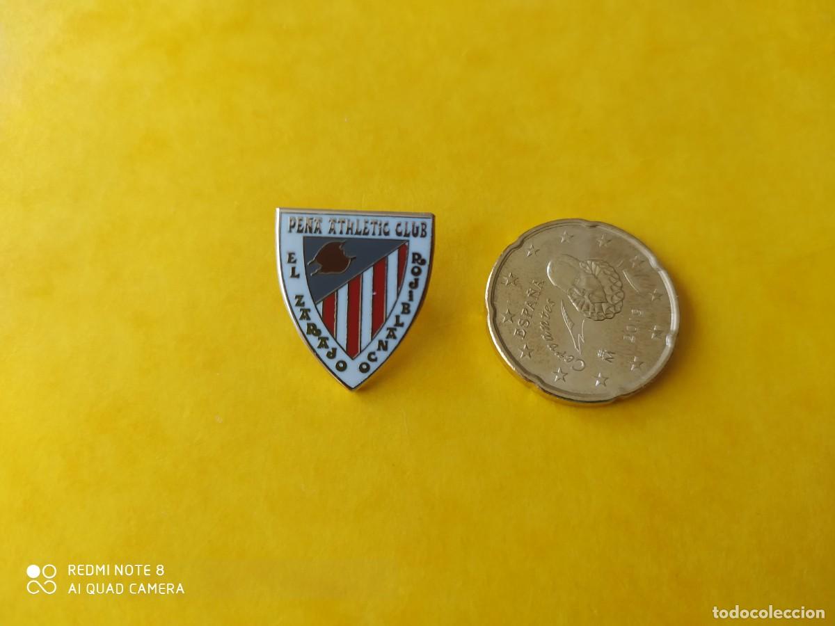 Collezionismo sportivo: PIN ATHLETIC BILBAO PE&Ntilde;A EL ZARAJO ROJIBLANCO PIN FOOT-BALL , P-3