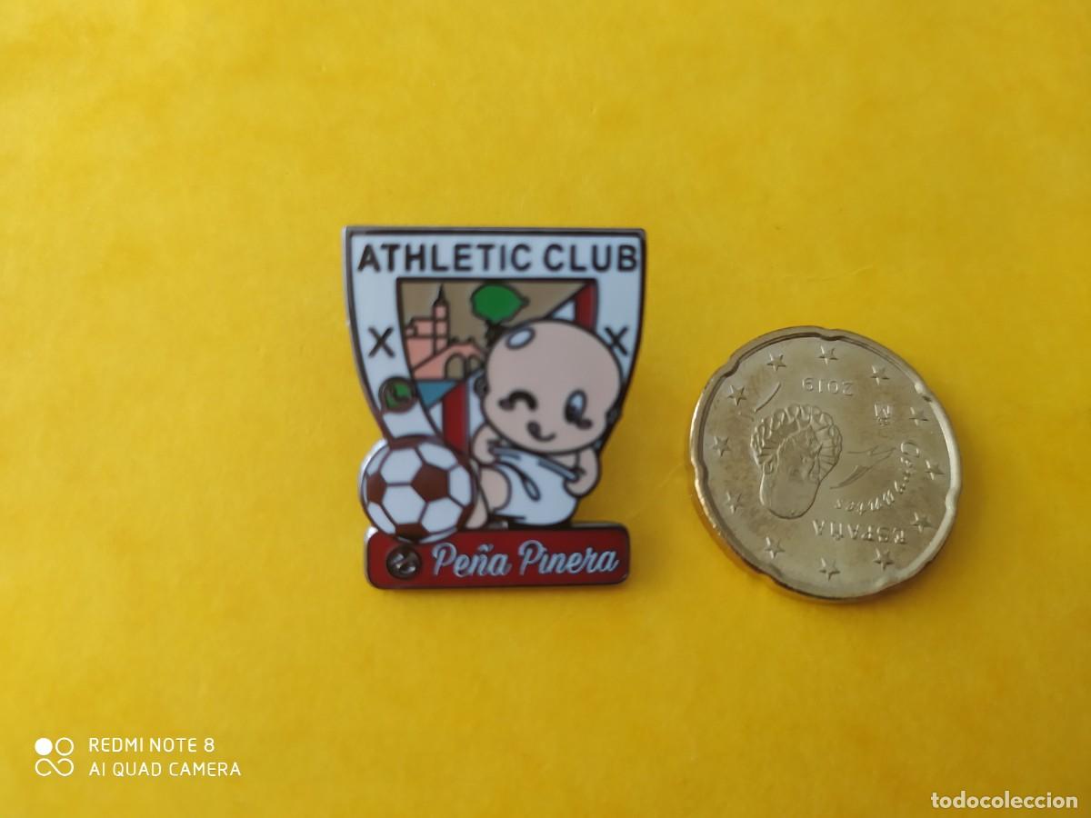 Collezionismo sportivo: PIN ATHLETIC BILBAO PE&Ntilde;A PINERA PIN FOOT-BALL , P-4