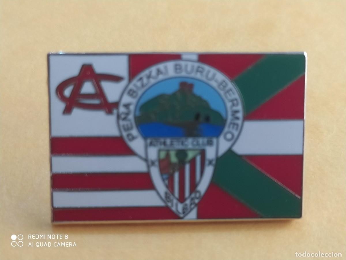 Collectionnisme sportif: PIN ATHLETIC BILBAO PE&Ntilde;A BIZKAI BURU-BERMEO -P-4