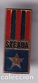 Collezionismo sportivo: ANTIGUA INSIGNIA DE IMPERDIBLE DEL EQUIPO DE FUTBOL STEAUA DE BUCAREST (RUMANIA)