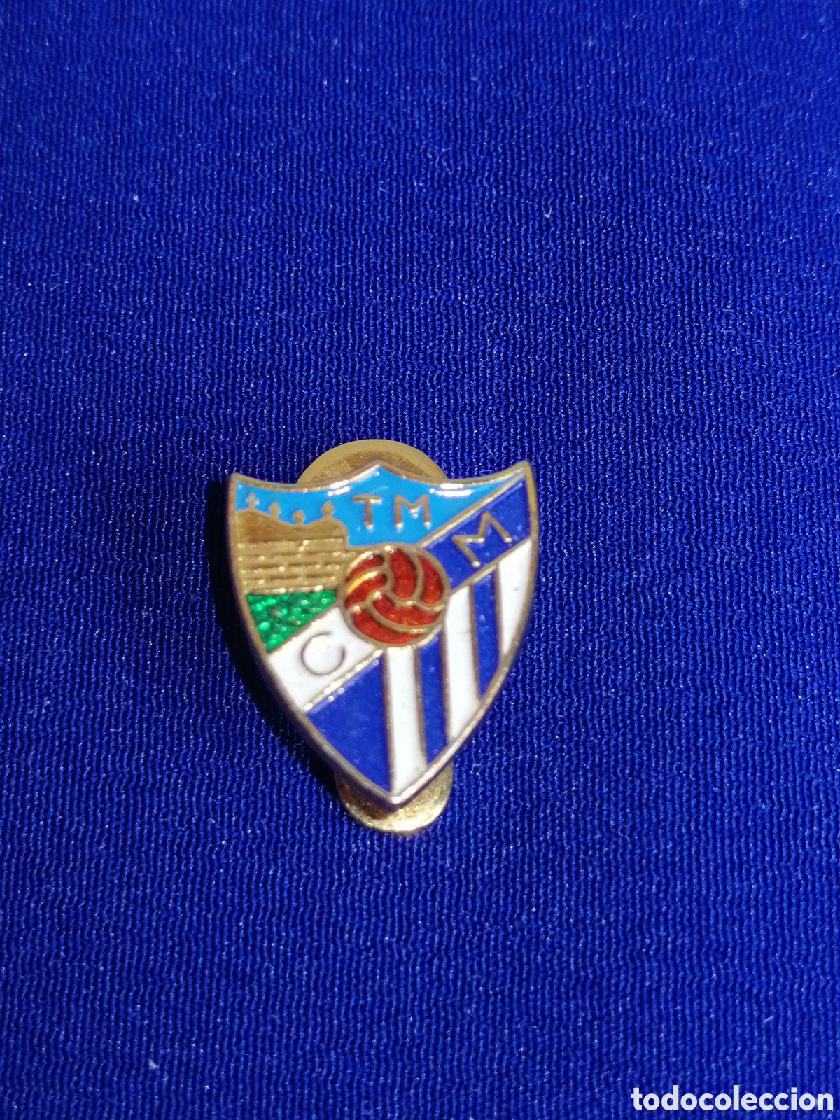 Coleccionismo deportivo: CLUB DE F&Uacute;TBOL M&Aacute;LAGA INSIGNIA DE OJAL
