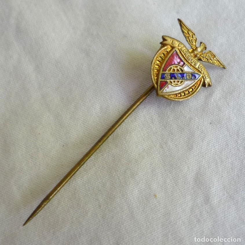 Sammelleidenschaft Sport: Pin met&aacute;lico de aguja Futbol Benfica E Pluribus Unum Portugal