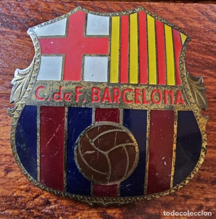 Coleccionismo deportivo: Escudo CF Barcelona - Foto 1
