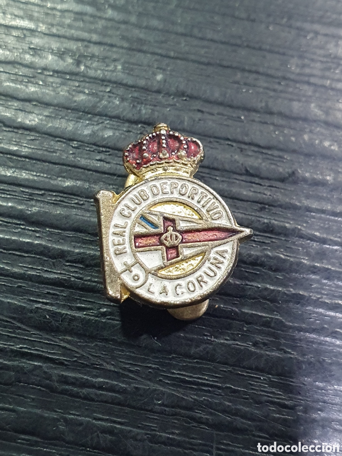 Coleccionismo deportivo: Insignia de ojal RCD La Coru&ntilde;a. (L39) - Foto 1