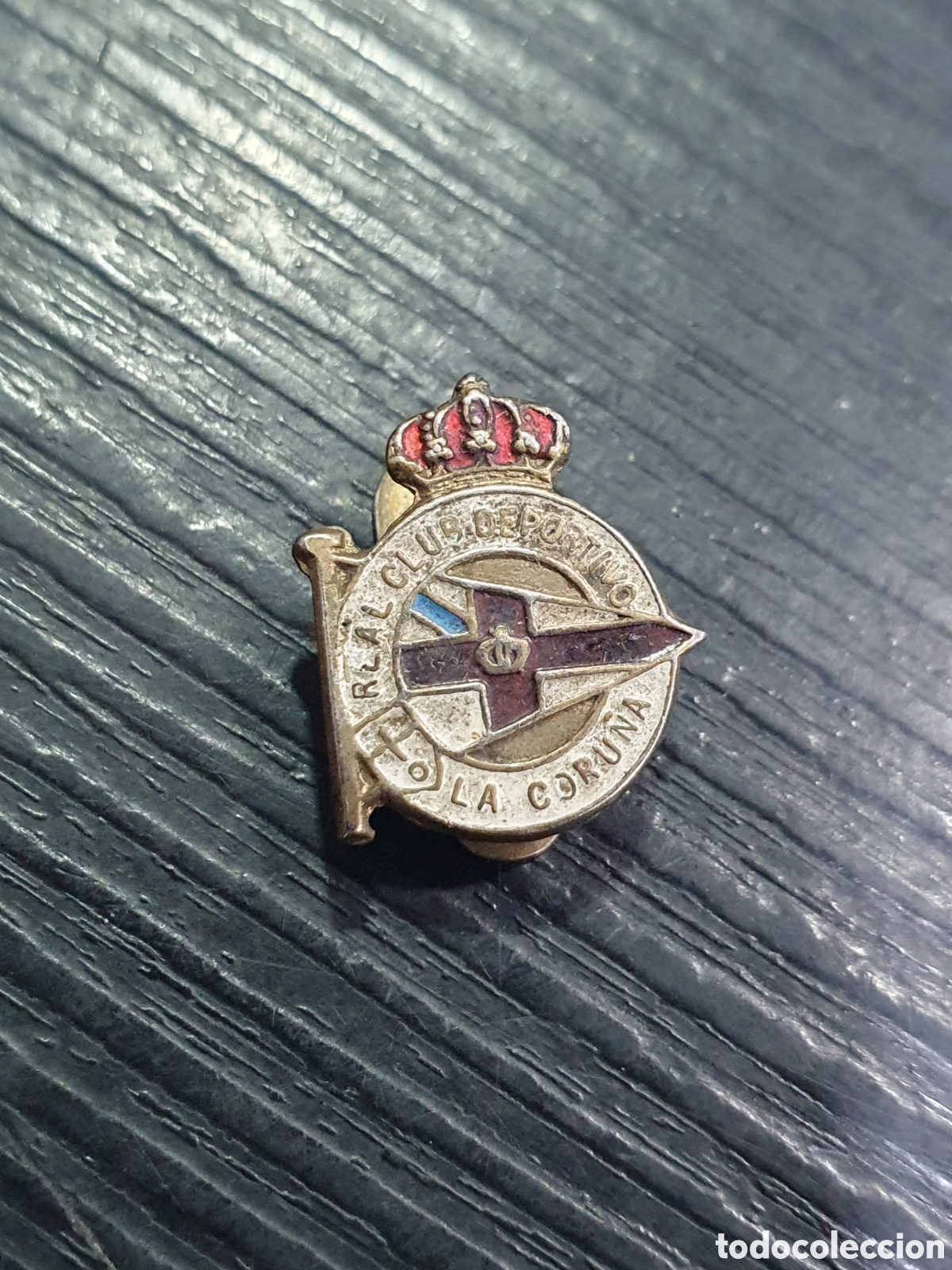 Coleccionismo deportivo: Insignia de ojal RCD La Coru&ntilde;a. (L39) - Foto 1