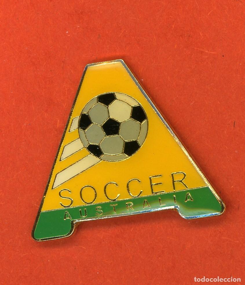 Colecionismo desportivo: PIN BADGE FUTBOL FEDERACI&Oacute;N AUSTRALIANA AUSTRALIA AUSTRALIAN FEDERATION LOGO SOCCER 1
