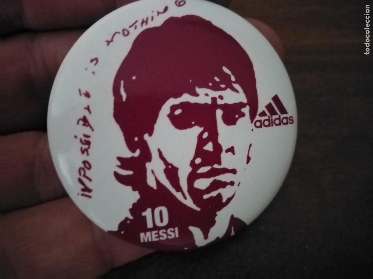 Coleccionismo deportivo: Chapa de Messi. Adidas. - Foto 2