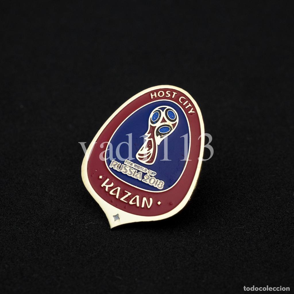Coleccionismo deportivo: Badge Pin: FIFA World Cup RUSSIA 2018 city-organizer of the tournament - KAZAN