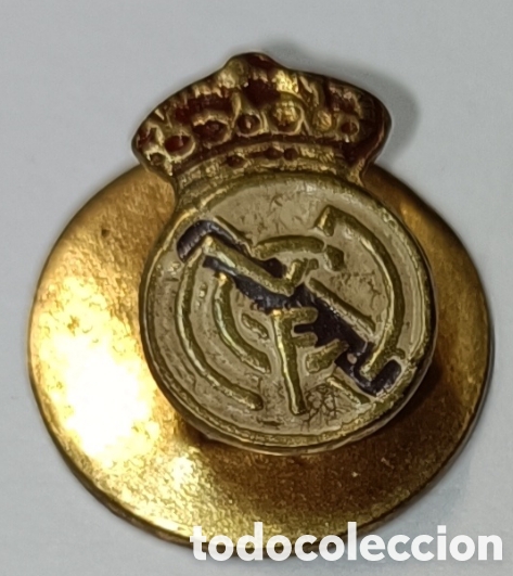 Coleccionismo deportivo: Pins Real Madrid antiguo solapa - Foto 1