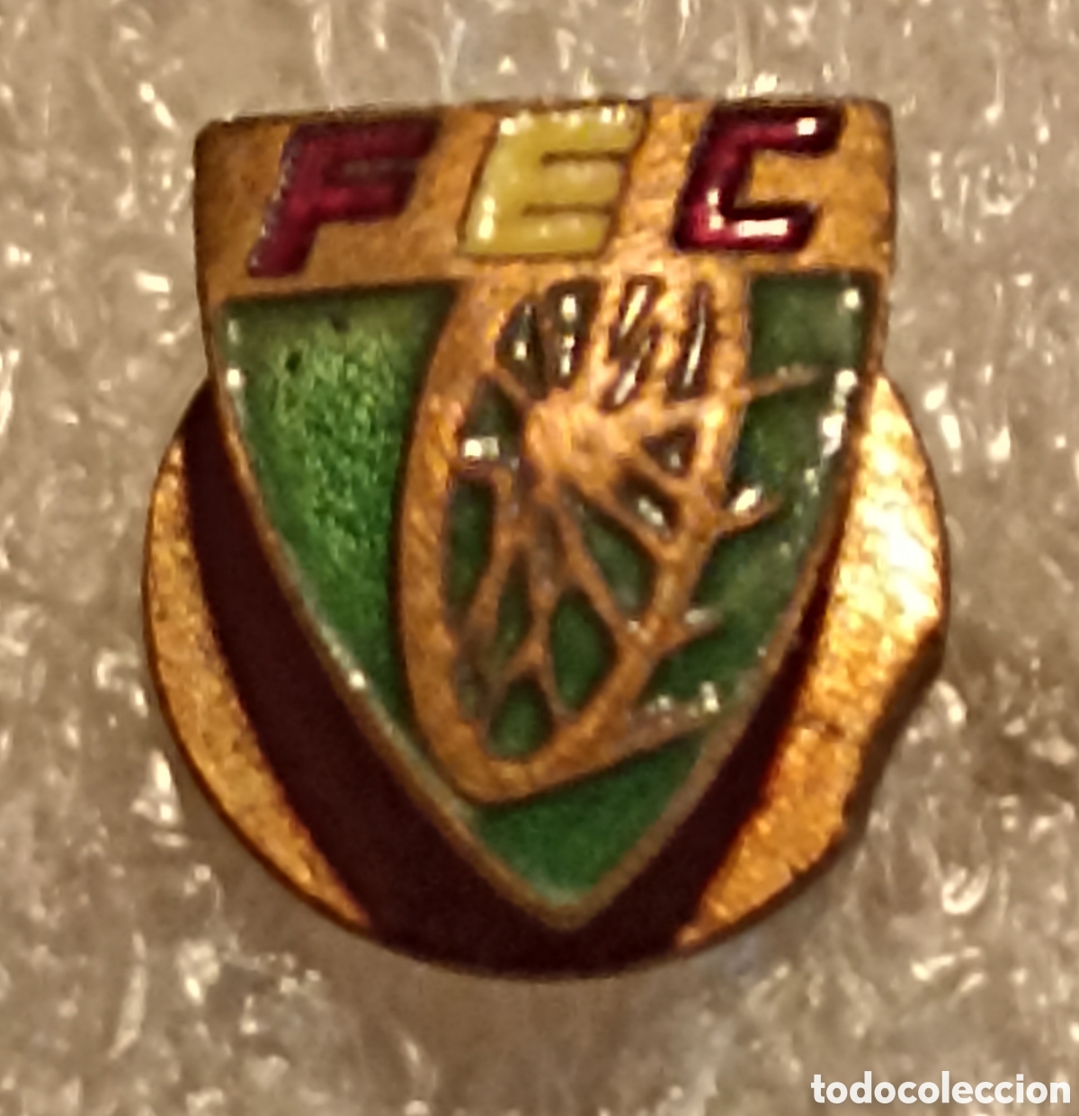 Coleccionismo deportivo: PIN OJAL FEDERACI&Oacute;N ESPA&Ntilde;OLA DE CICLISMO, ESMALTE