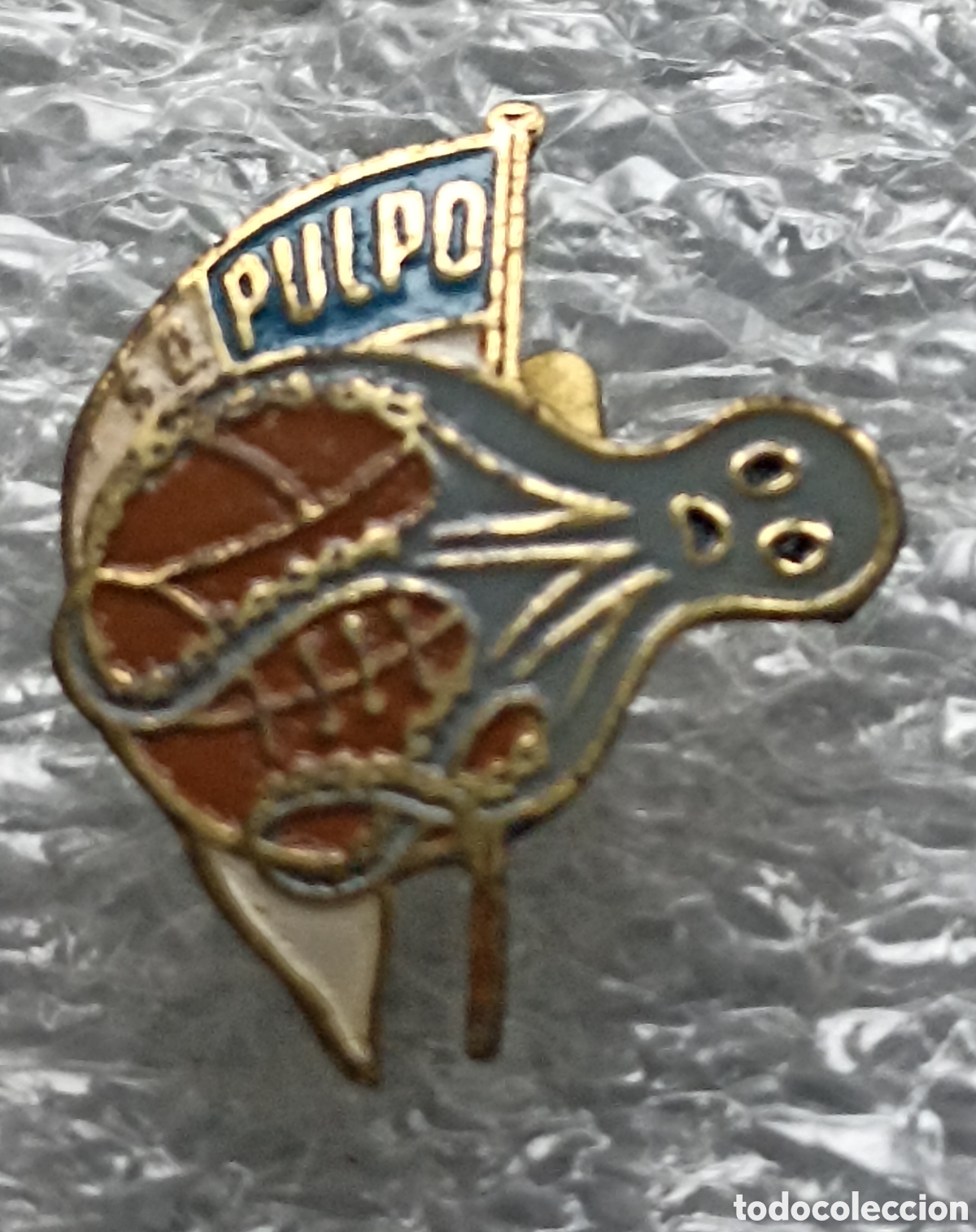 Colecionismo desportivo: PIN FUTBOL OJAL, S.D. PULPO