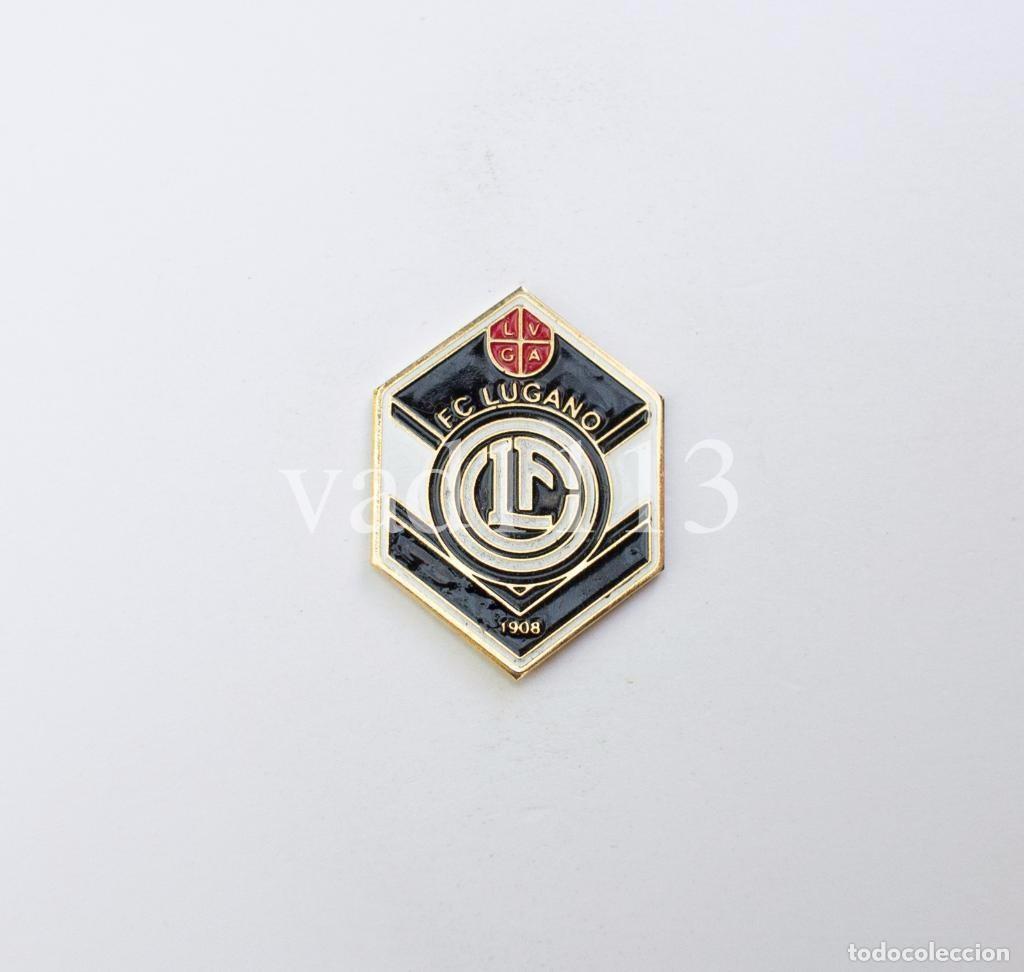 Coleccionismo deportivo: Badge Pin football clubs in Switzerland - &rdquo; FC Lugano &rdquo;