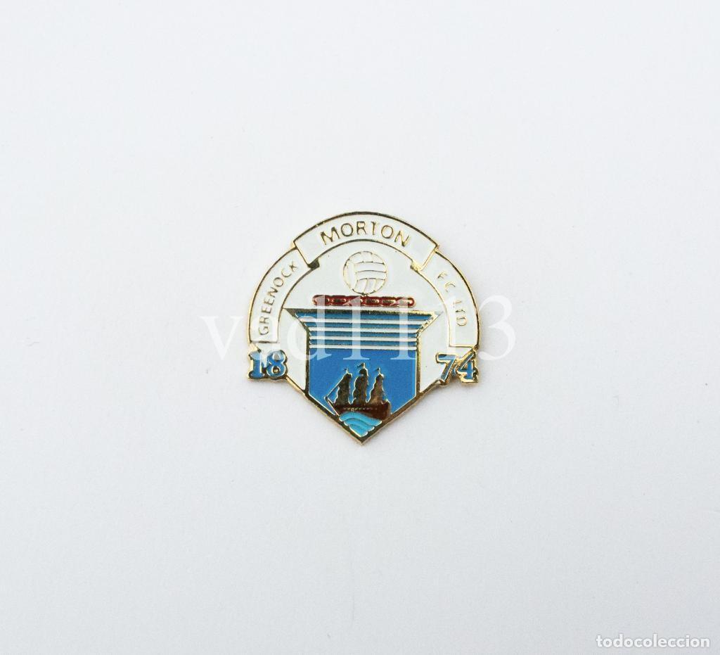 Coleccionismo deportivo: Badge Pin: European football clubs Scotland - &rdquo; Greenock Morton FC &rdquo;