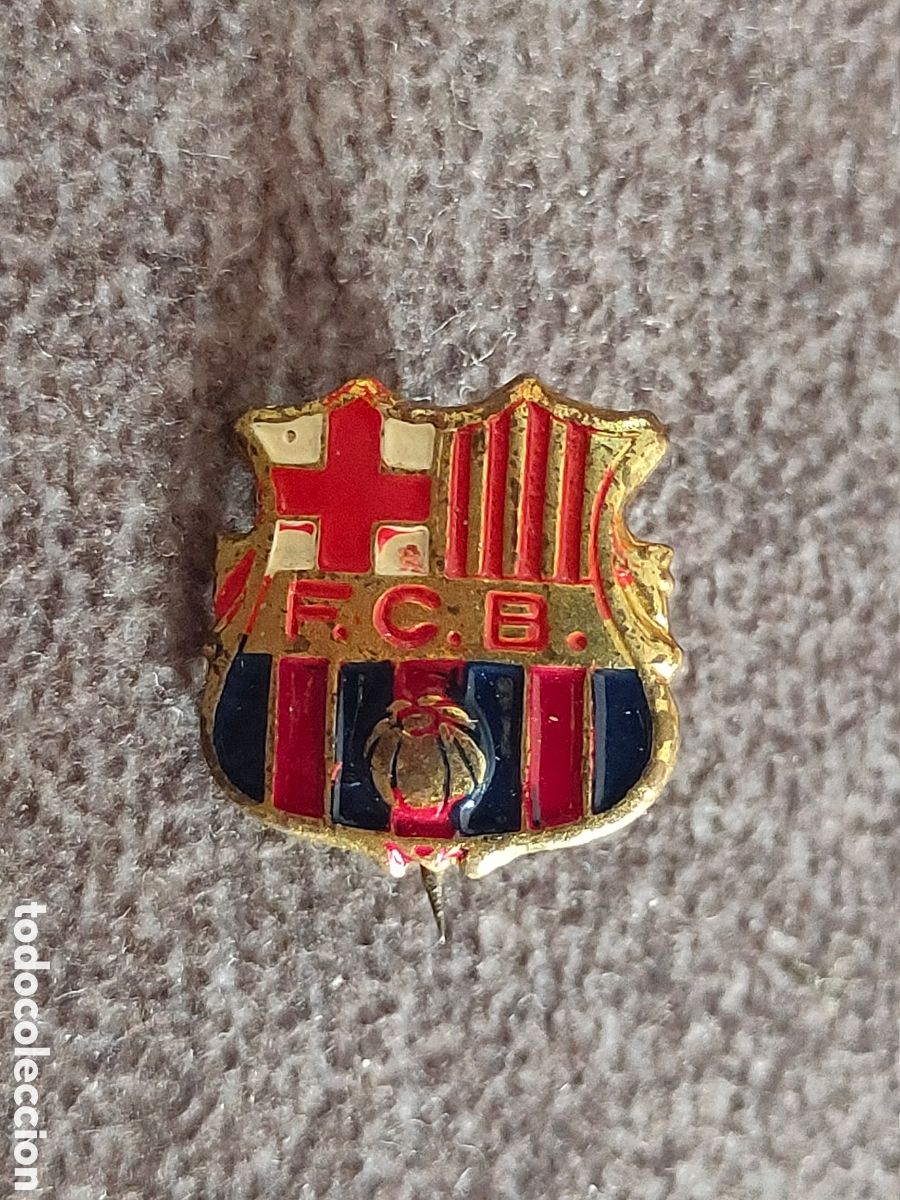 Coleccionismo deportivo: ANTIGUO PIN IMPERDIBLE AGUJA F.C. BARCELONA ESMALTADO A&Ntilde;OS 70'