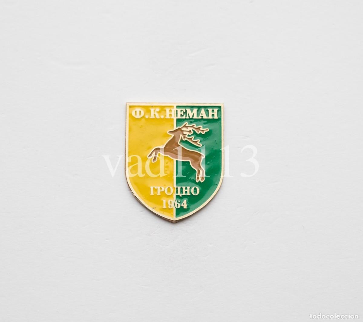 Coleccionismo deportivo: Badge Pin: European football clubs BELARUS - &rdquo; Neman Grodno &rdquo;
