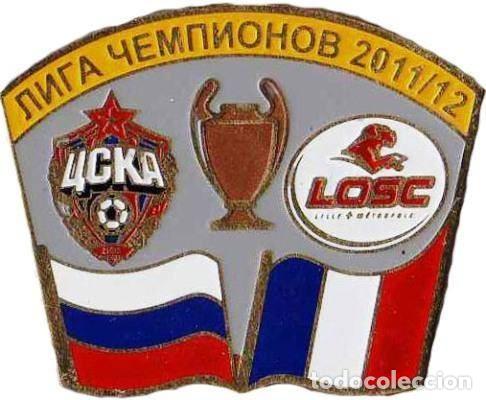 Pin's Football CSKA Moscou - LOSC Lille #37 écharpe Miniature