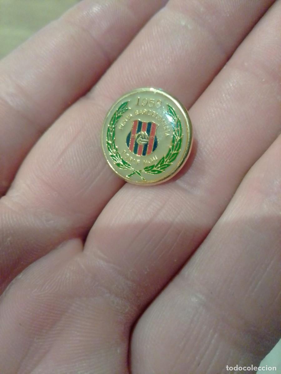 Coleccionismo deportivo: PINS FUTBOL PENYA BARCELONISTA POBLE NOU , CATALUNYA 75 aniversario