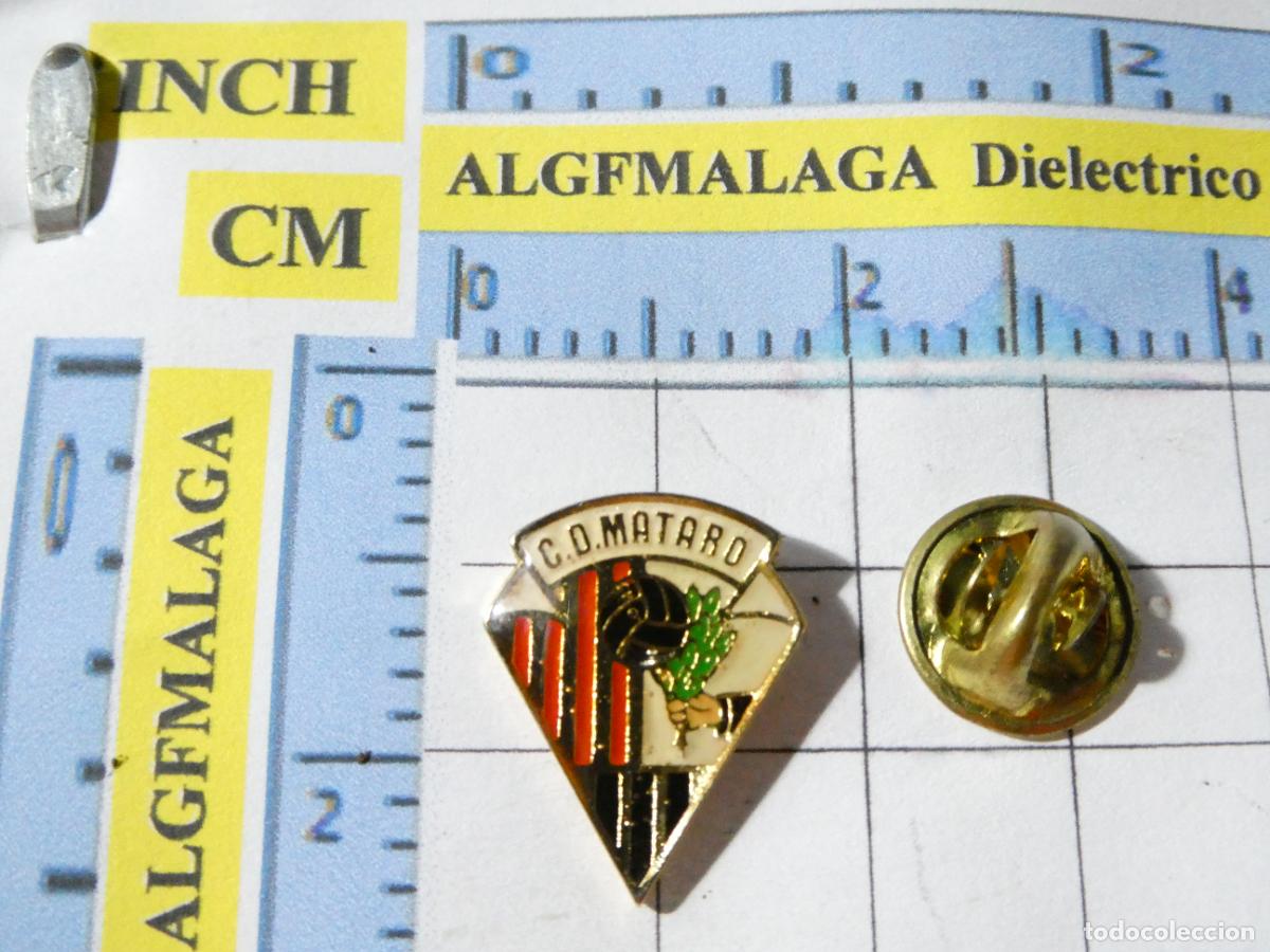 Collezionismo sportivo: PIN DE DEPORTES. F&Uacute;TBOL. CLUB DEPORTIVO CD MATAR&Oacute; BARCELONA. ESCUDO EQUIPO