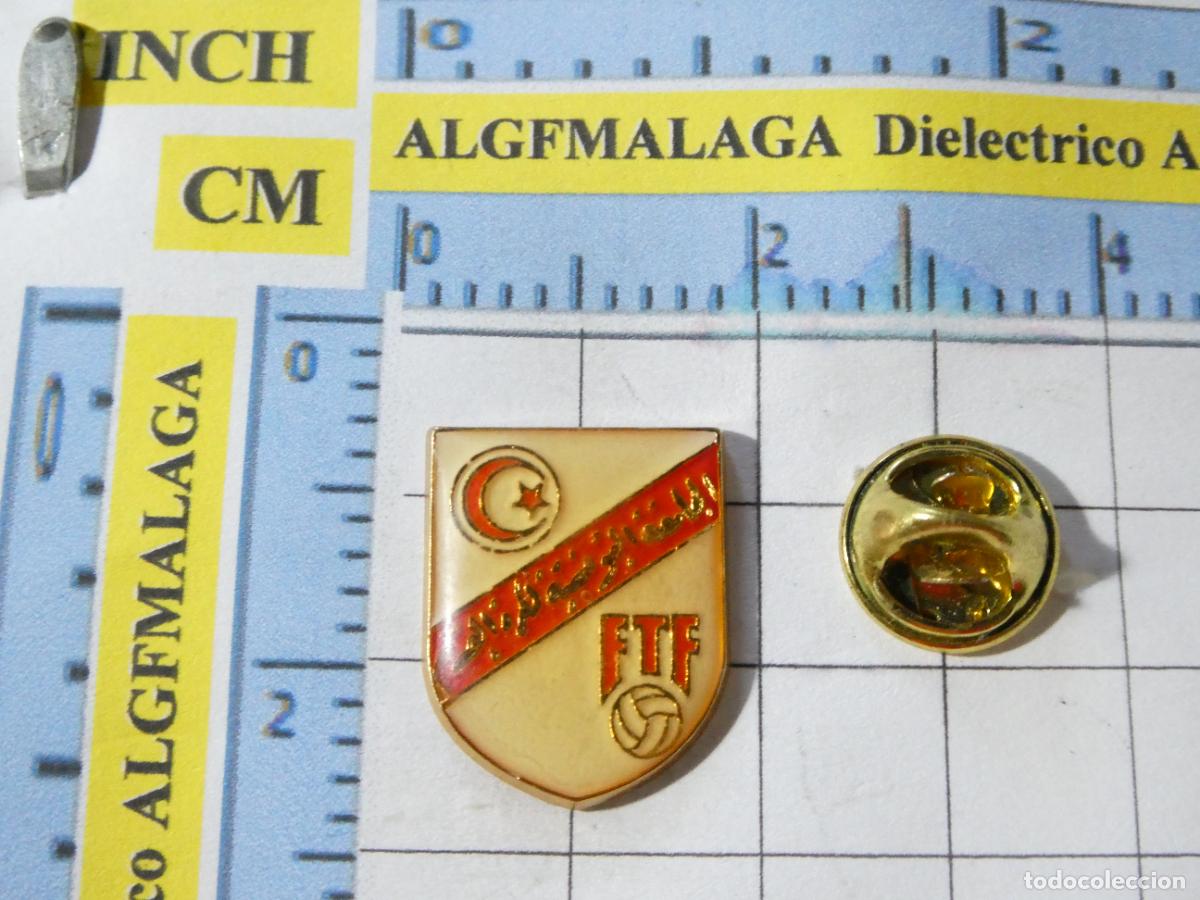 Collectionnisme sportif: PIN DE DEPORTES. F&Uacute;TBOL. FEDERACI&Oacute;N TUNECINA TUNEZ SELECCION . ESCUDO EQUIPO