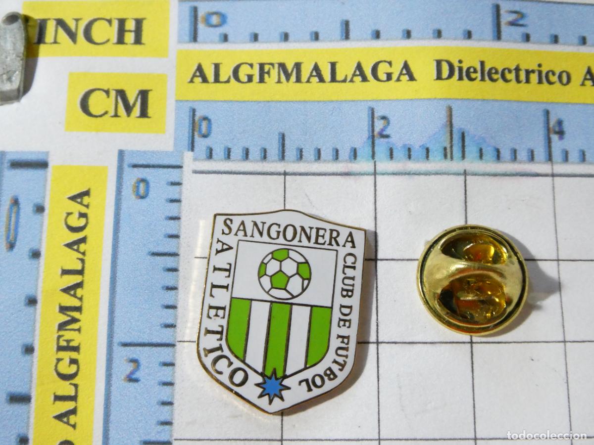 Sammelleidenschaft Sport: PIN DE DEPORTES. F&Uacute;TBOL. CF ATL&Eacute;TICO SANGONERA MURCIA. ESCUDO EQUIPO