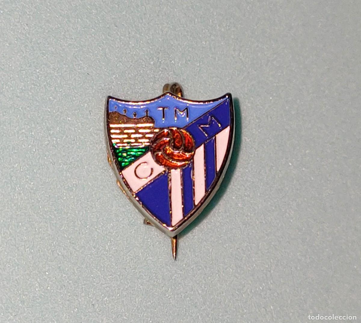 Collezionismo sportivo: ANTIGUA INSIGNIA SOLAPA / PIN DE ALFILER EQUIPO F&Uacute;TBOL CLUB M&Aacute;LAGA - A&Ntilde;OS 60 / 70 -