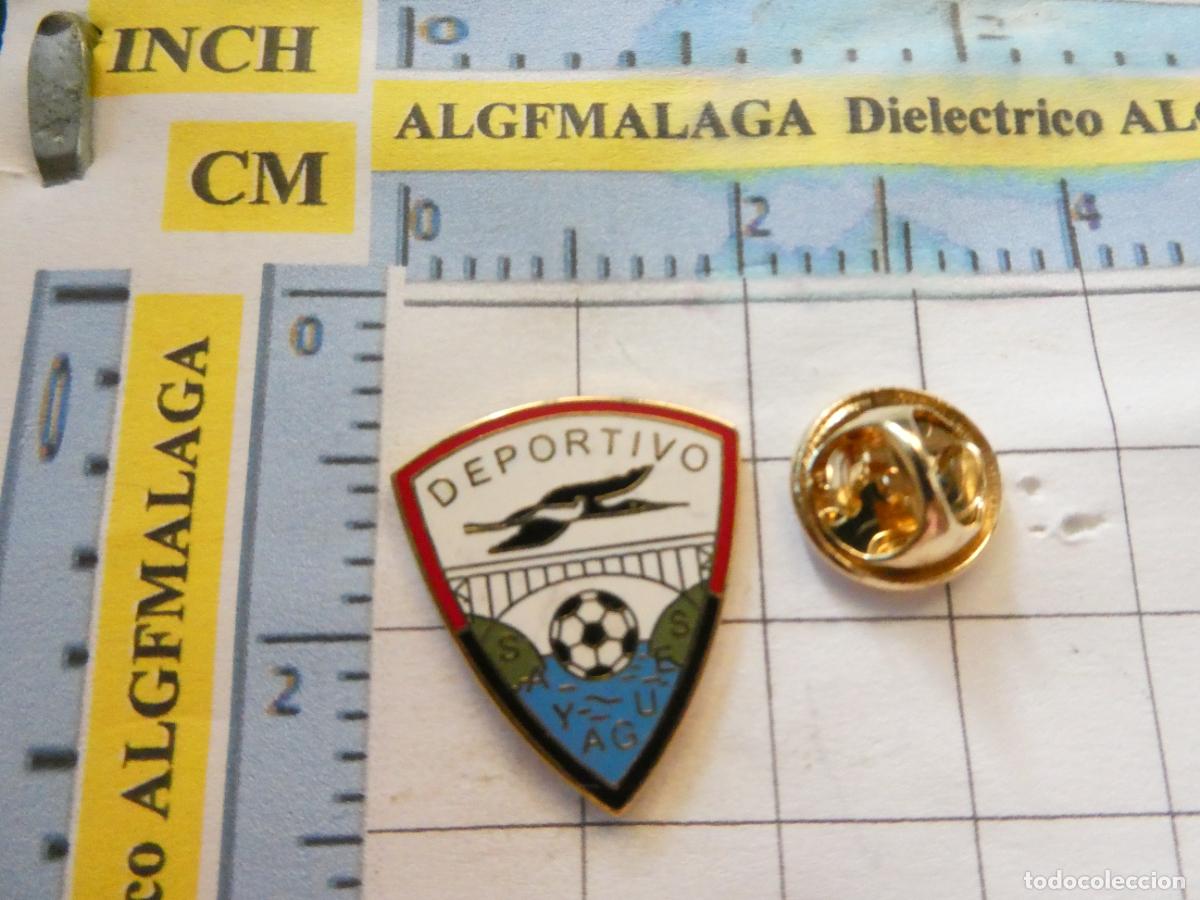 Collezionismo sportivo: PIN DE DEPORTES. F&Uacute;TBOL. DEPORTIVO SAYAGU&Eacute;S BERMILLO DE SAYAGO ZAMORA. ESCUDO EQUIPO.