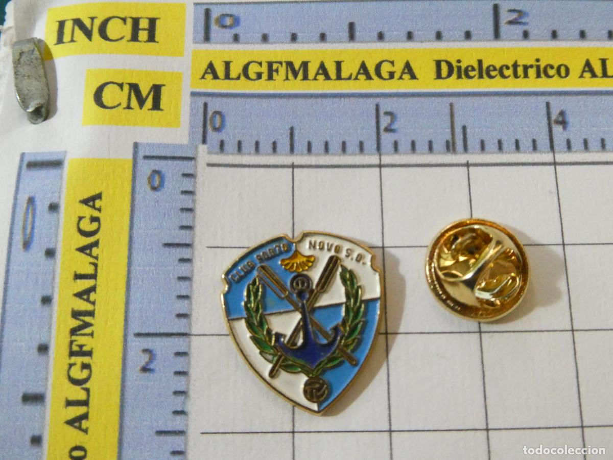 Sammelleidenschaft Sport: PIN DE DEPORTES. F&Uacute;TBOL. CLUB PORTO NOVO SD PONTEVEDRA. ESCUDO EQUIPO