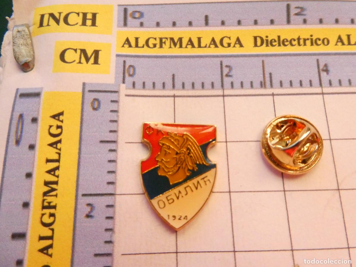 Collezionismo sportivo: PIN DE DEPORTES. F&Uacute;TBOL. FK OBILIC BELGRADO YUGOSLAVIA. ESCUDO EQUIPO
