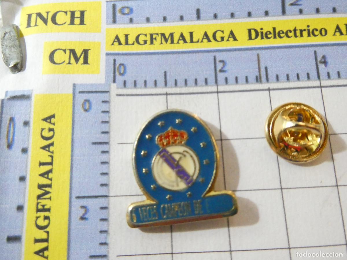 Collezionismo sportivo: PIN DE DEPORTES. F&Uacute;TBOL. REAL MADRID CF. 6 VECES CAMPE&Oacute;N DE EUROPA. A&Ntilde;OS 90