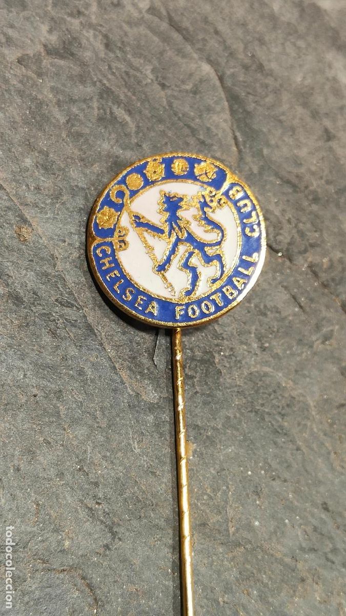 Sammelleidenschaft Sport: Pin antiguo equipo futbol ingles Chelsea club football (insignia antigua aguja esmaltada)